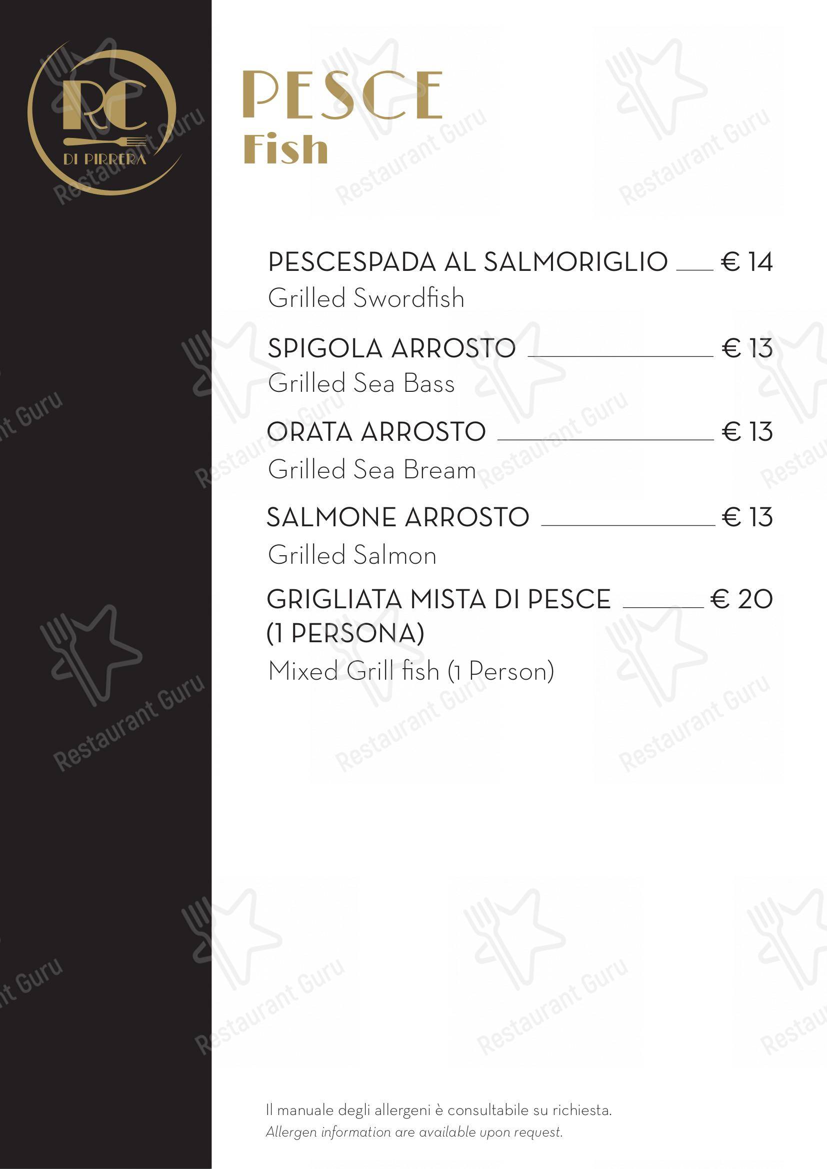 Menu per Ristorante Centrale ristorante