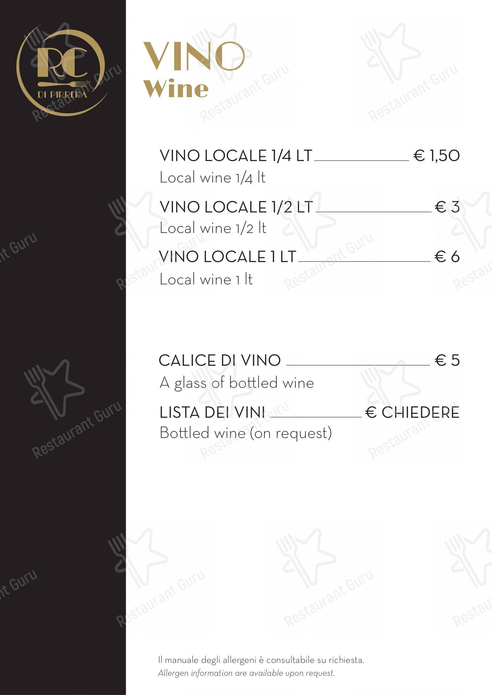 Menu per Ristorante Centrale in Enna