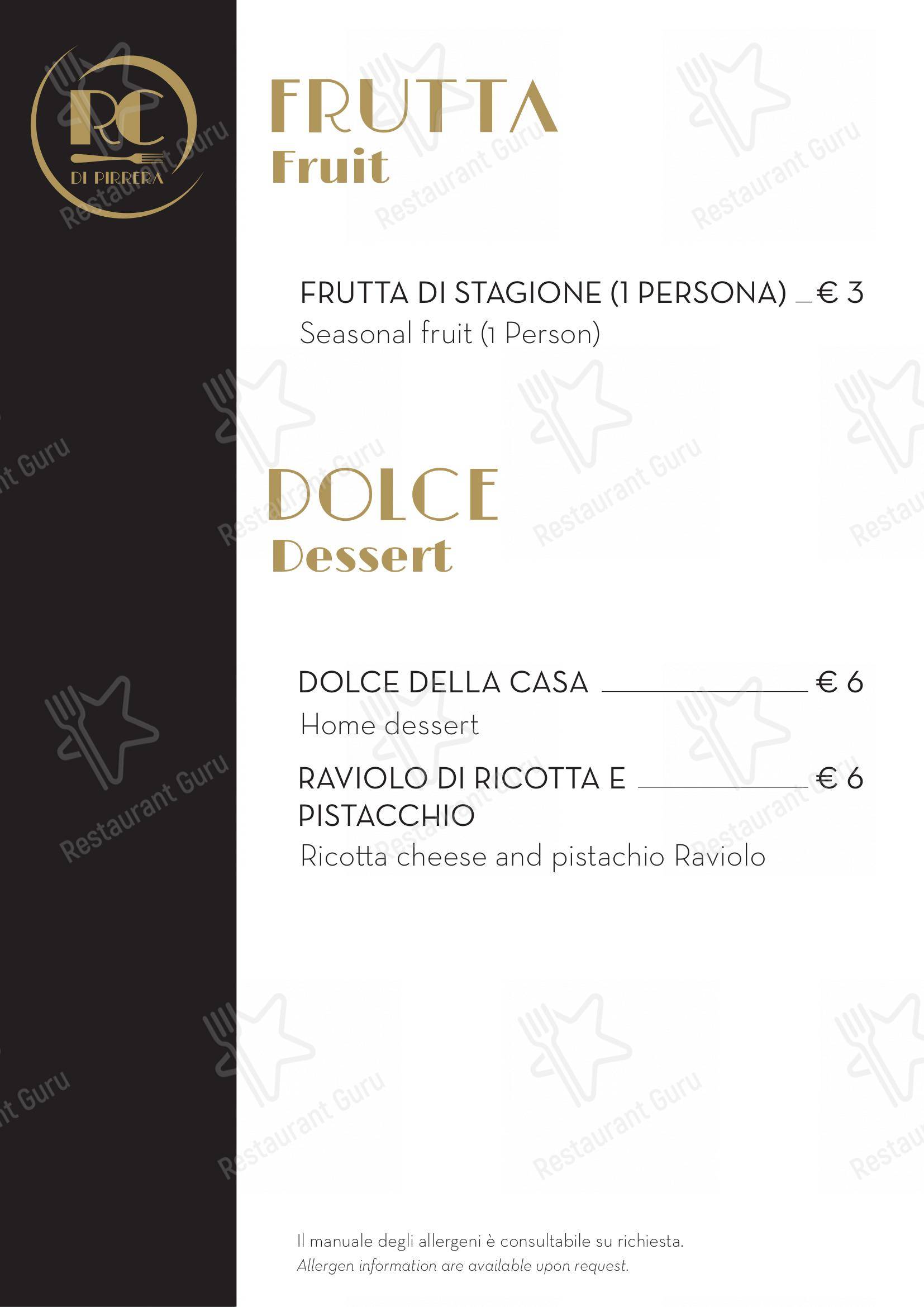 Menu per Ristorante Centrale ristorante
