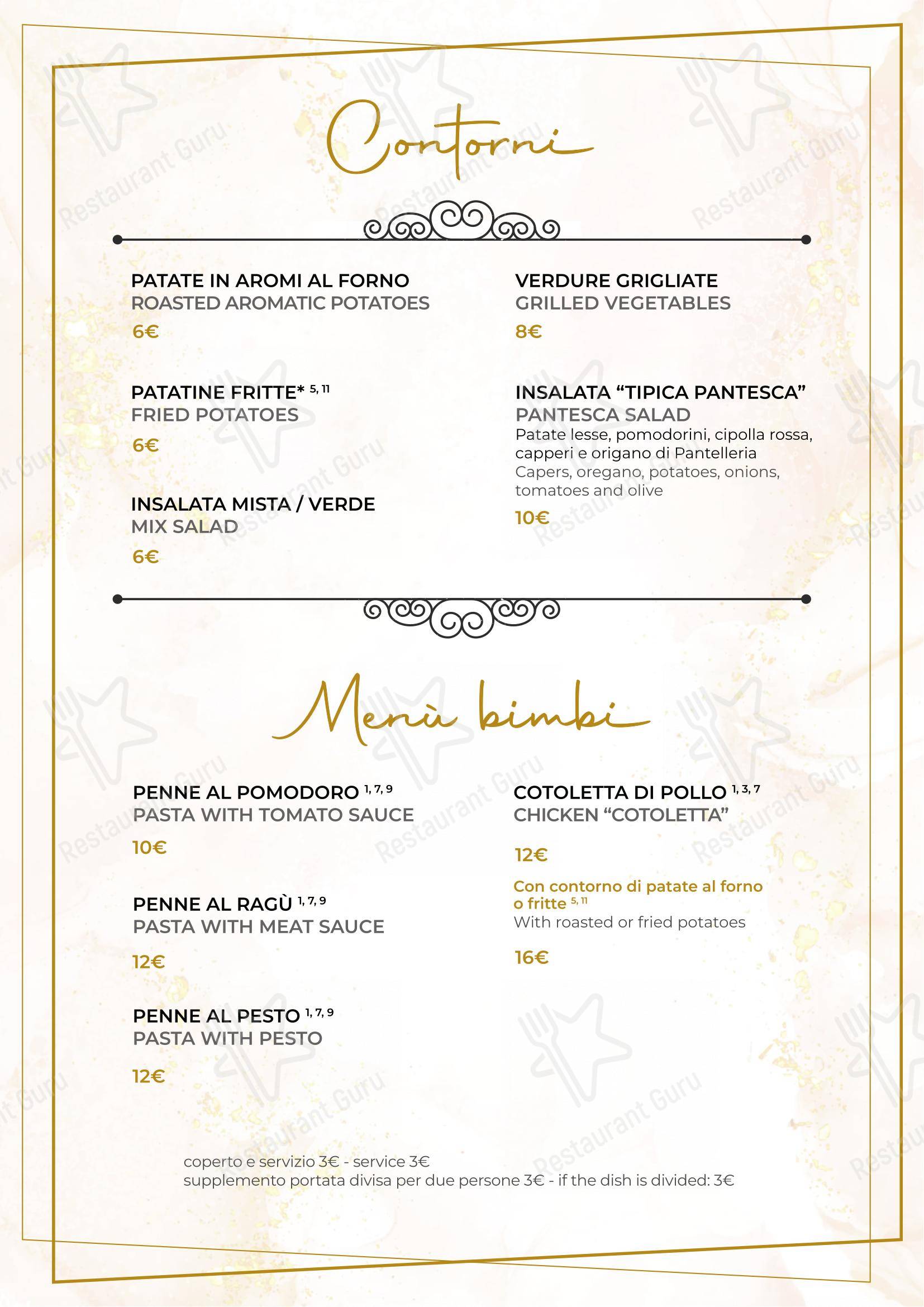 Menu di Ristorante Cortevecchia Arese - Menu