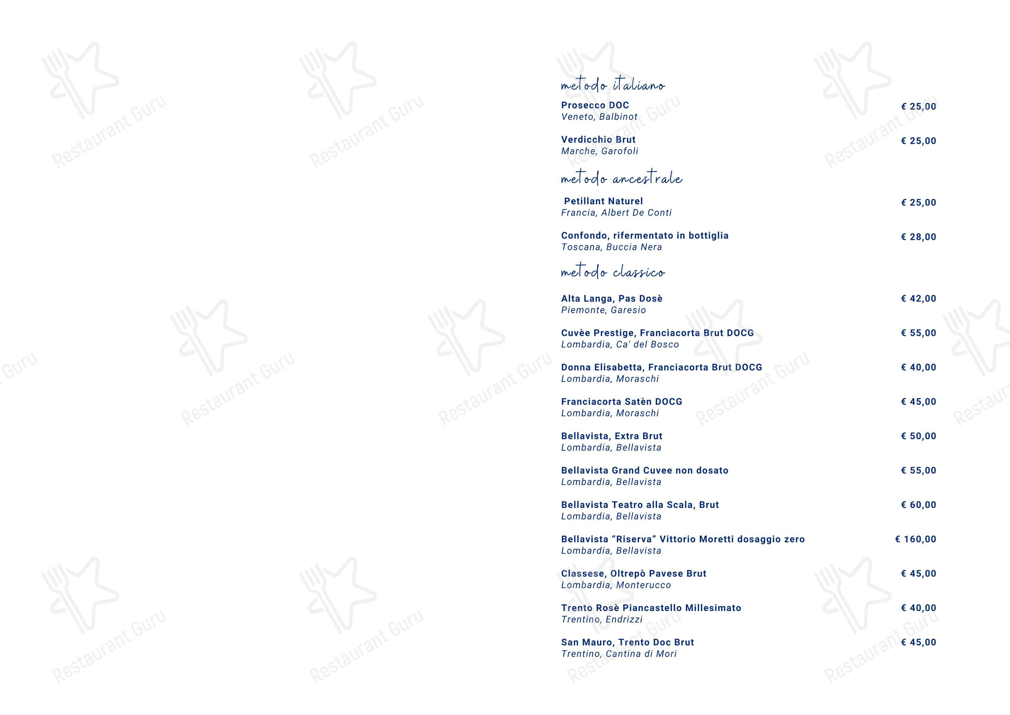 Основное меню per D-light Bistrot in Vimercate