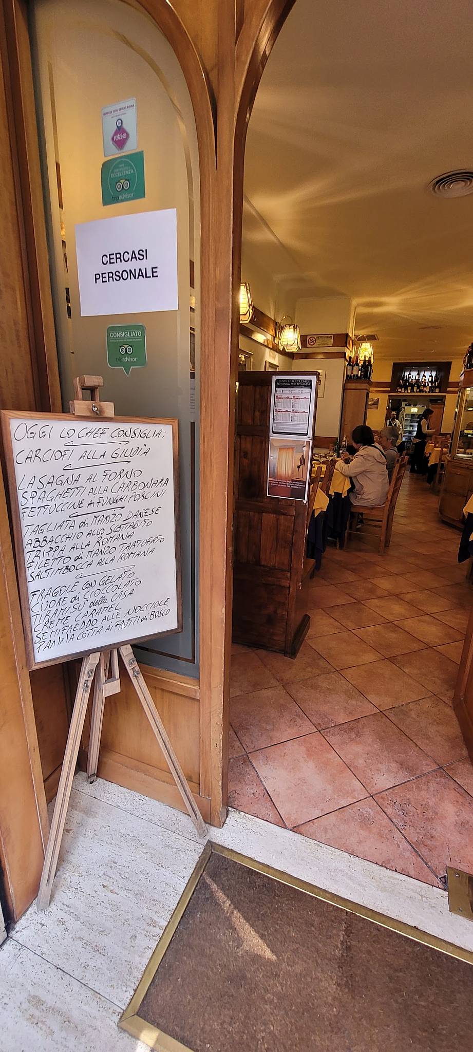 Menu di Ristorante Da Nino Roma 