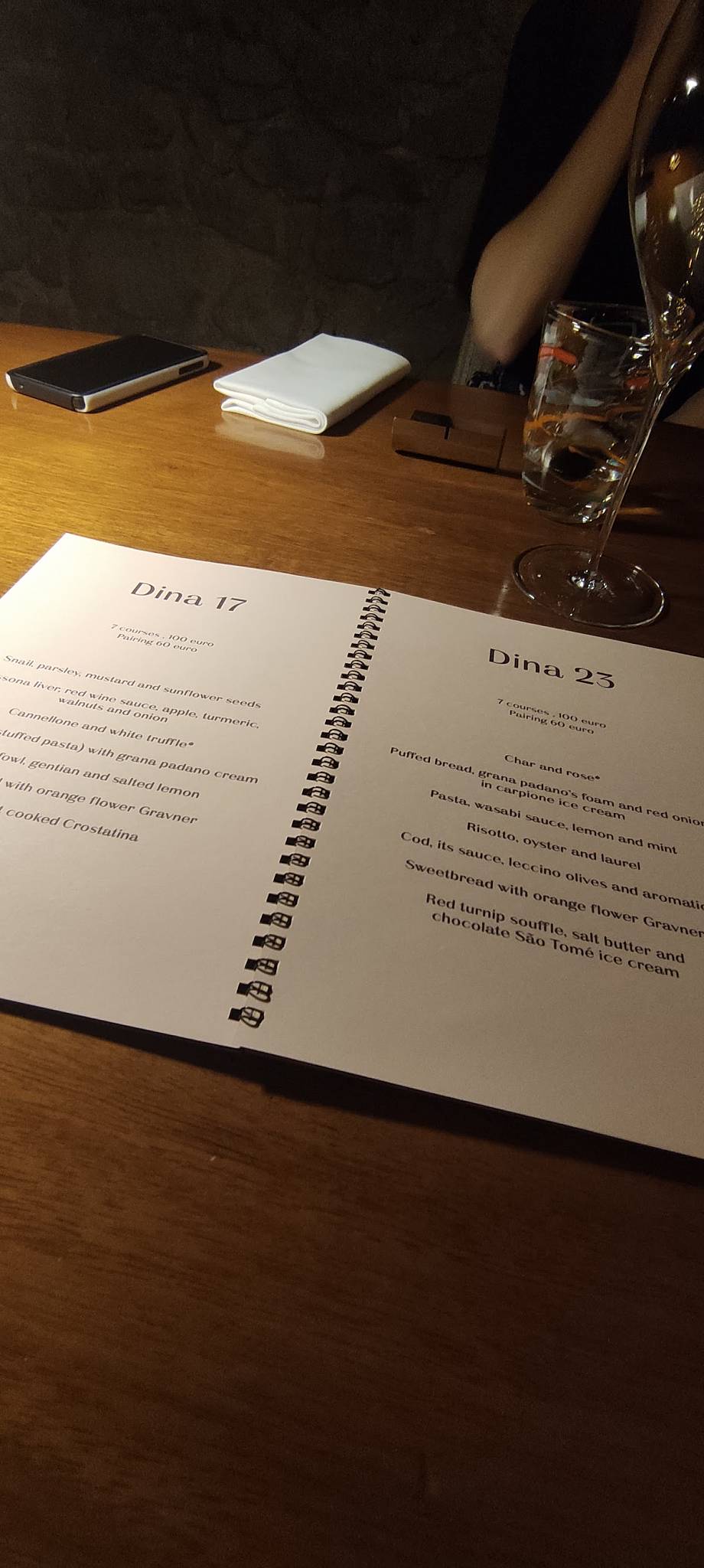 Menu di Ristorante Dina 
