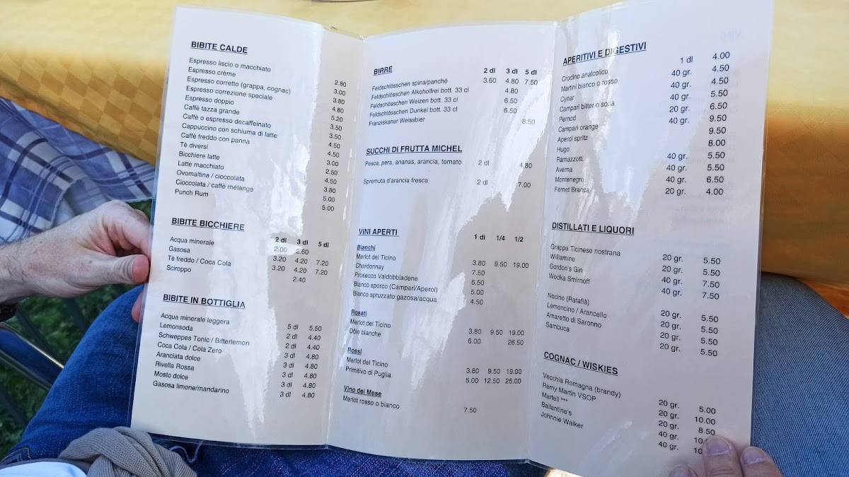 Menu di Ristorante Funicolare 