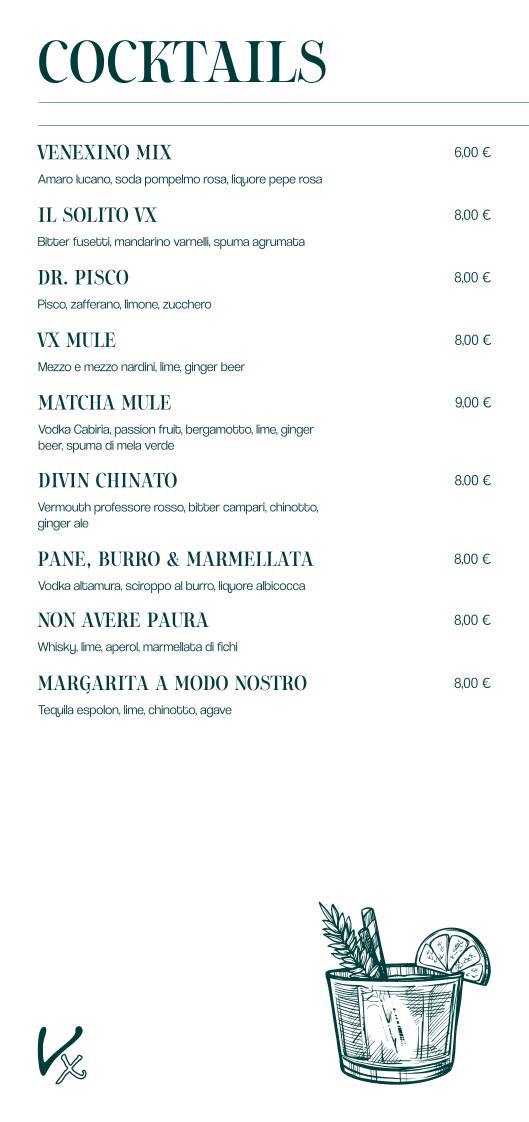 Menu di Il Venexino - Nonsolocaffè 
