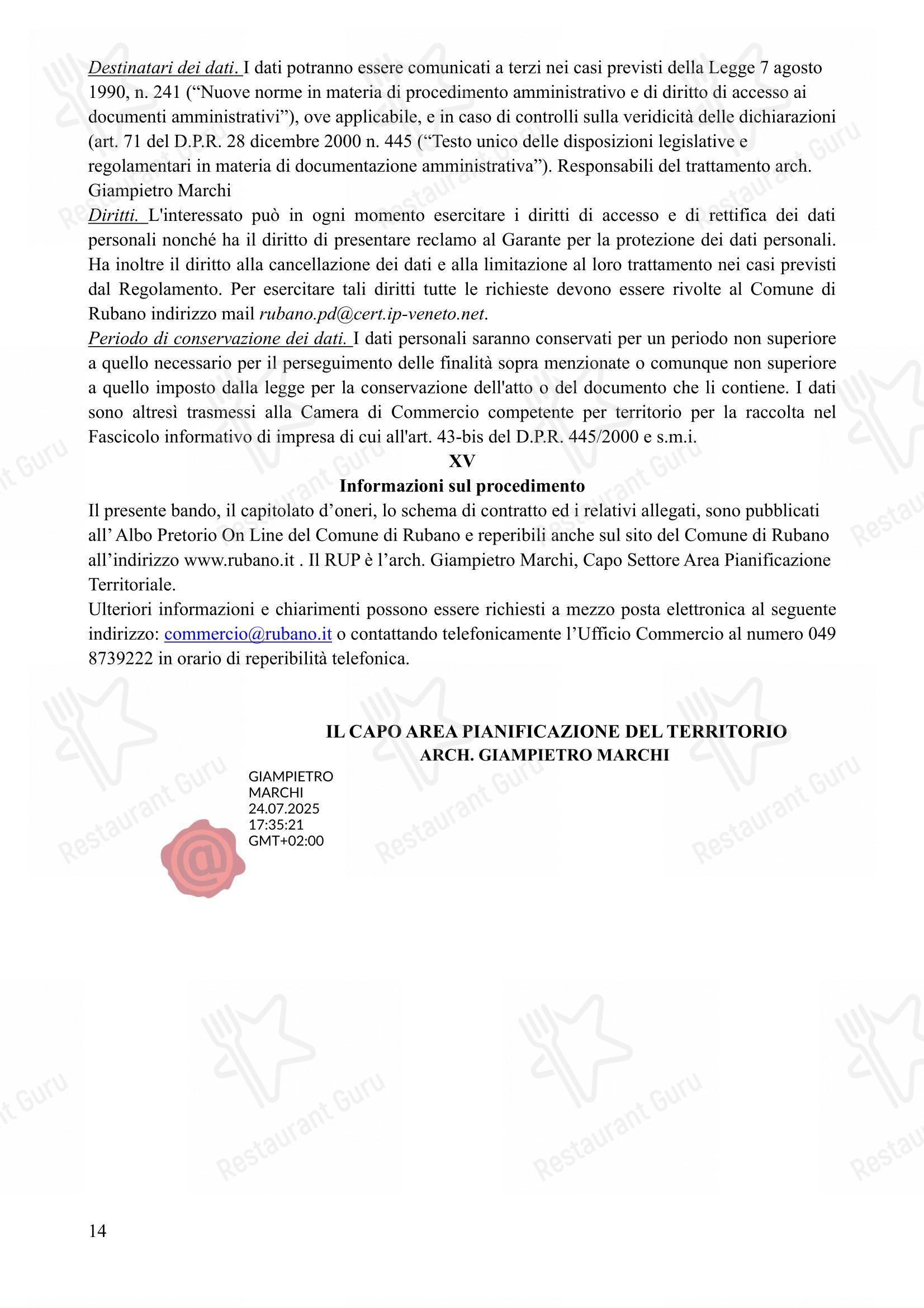 Menu per Il Venexino - Nonsolocaffè in Padova