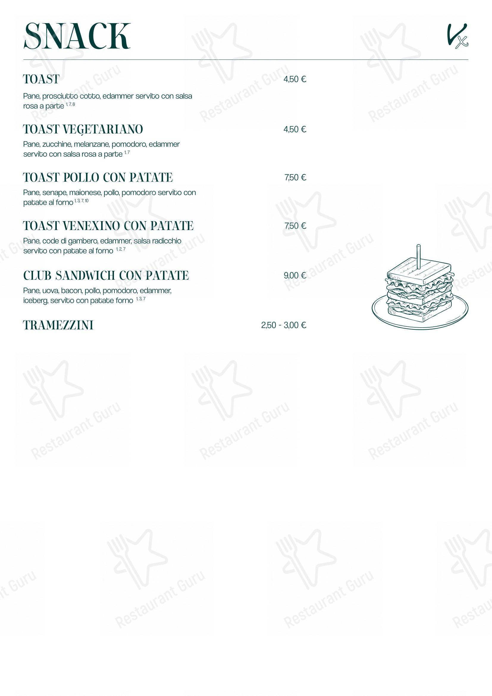 Menu bar per Il Venexino - Nonsolocaffè ristorante