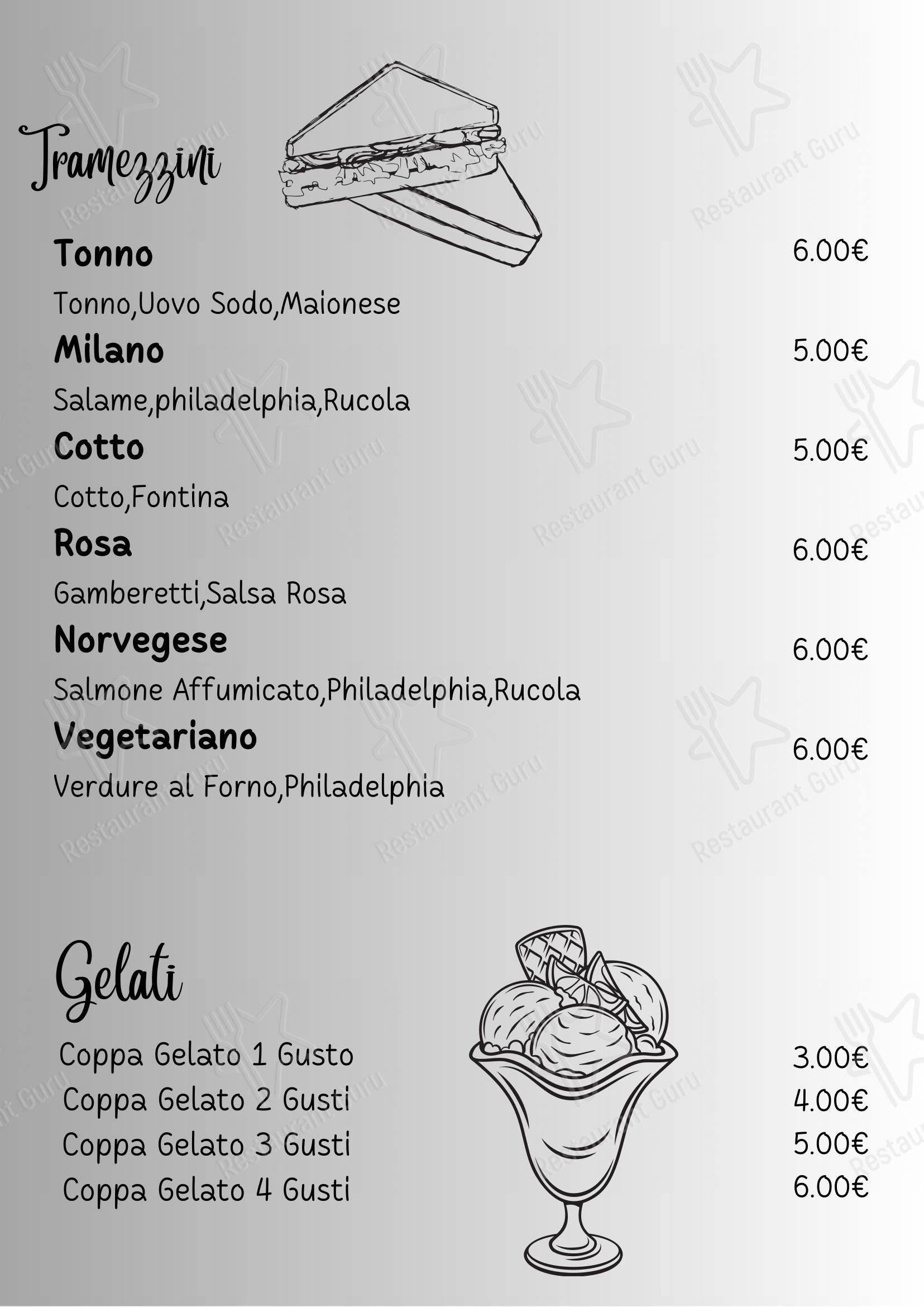 Menu di Ristorante La Conchiglia - Menu