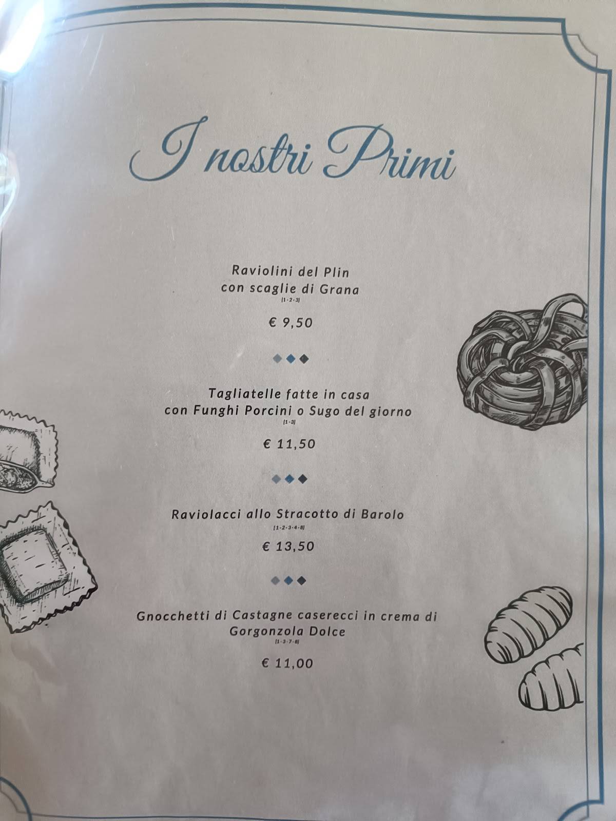 Menu di Ristorante La Genzianella 