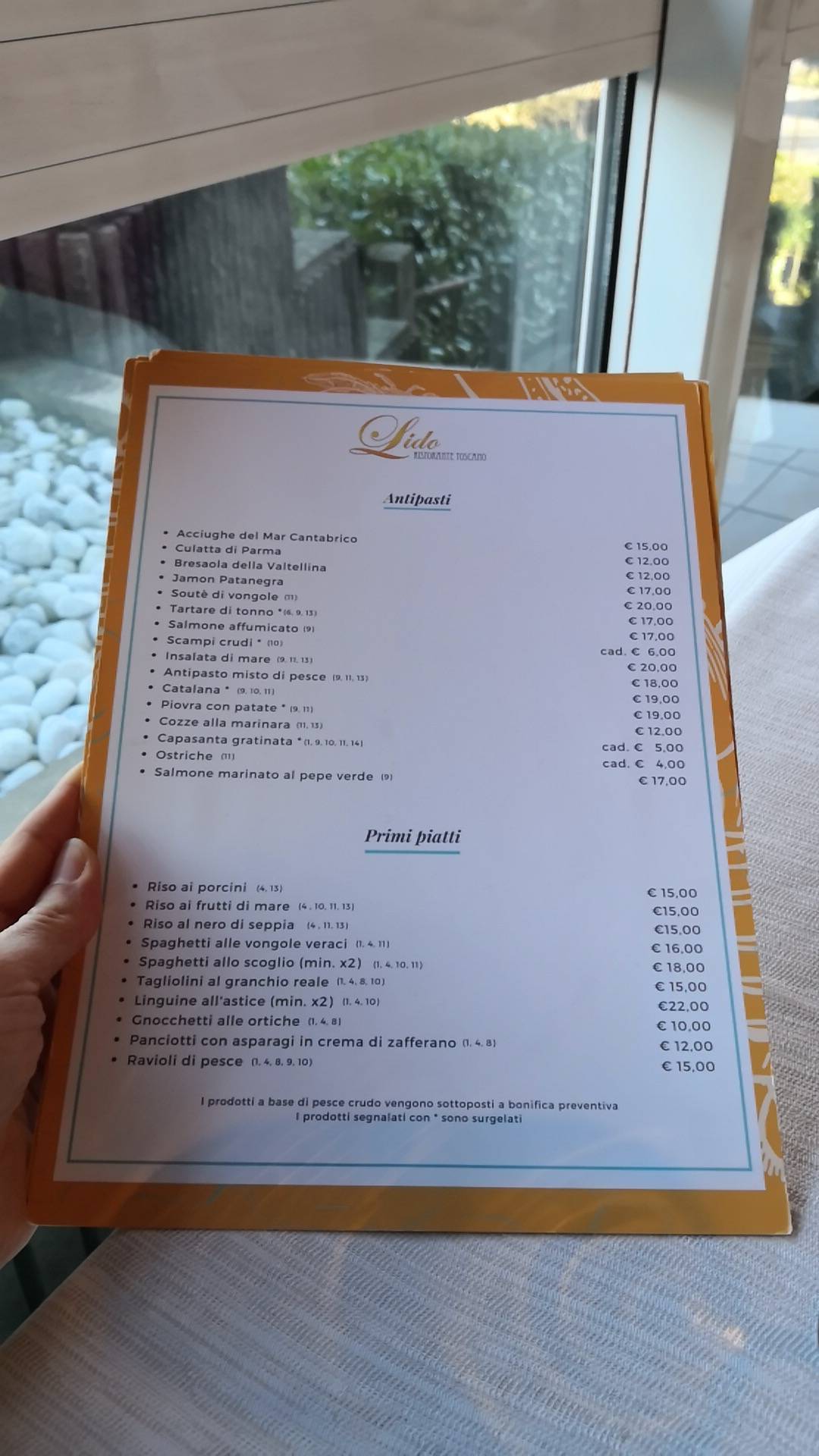 Menu di Ristorante Lido Imbersago 
