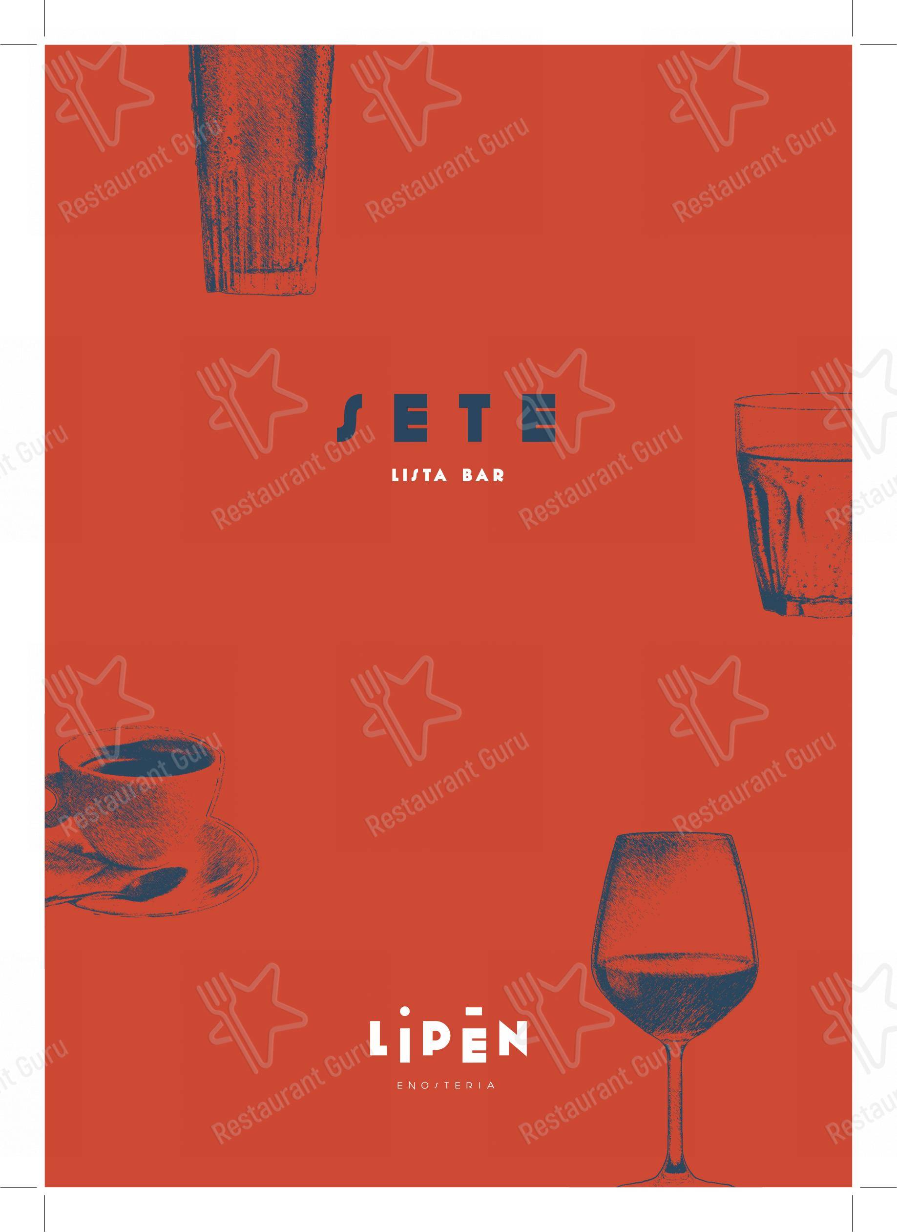 Enosteria Lipen in Triuggio - Menu bar