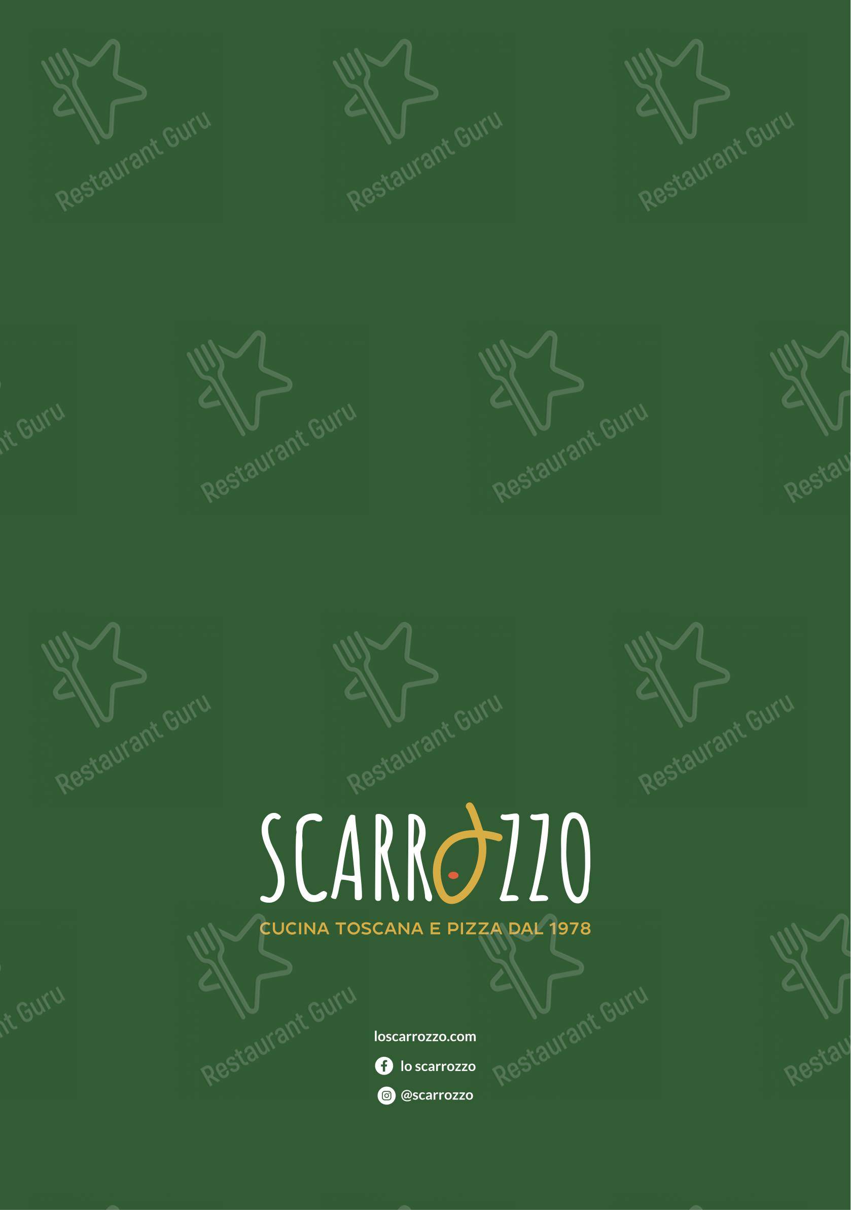 Ristorante Lo Scarrozzo in Follonica - 菜单