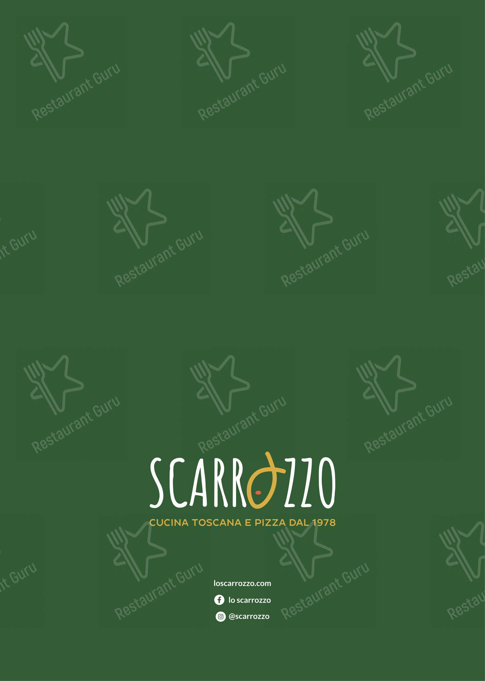 Ristorante Lo Scarrozzo in Follonica - Menu