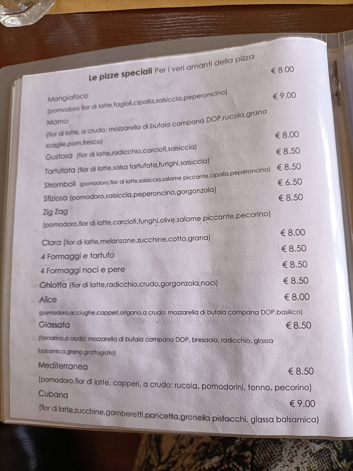 Menu di Ristorante Al Casolare 