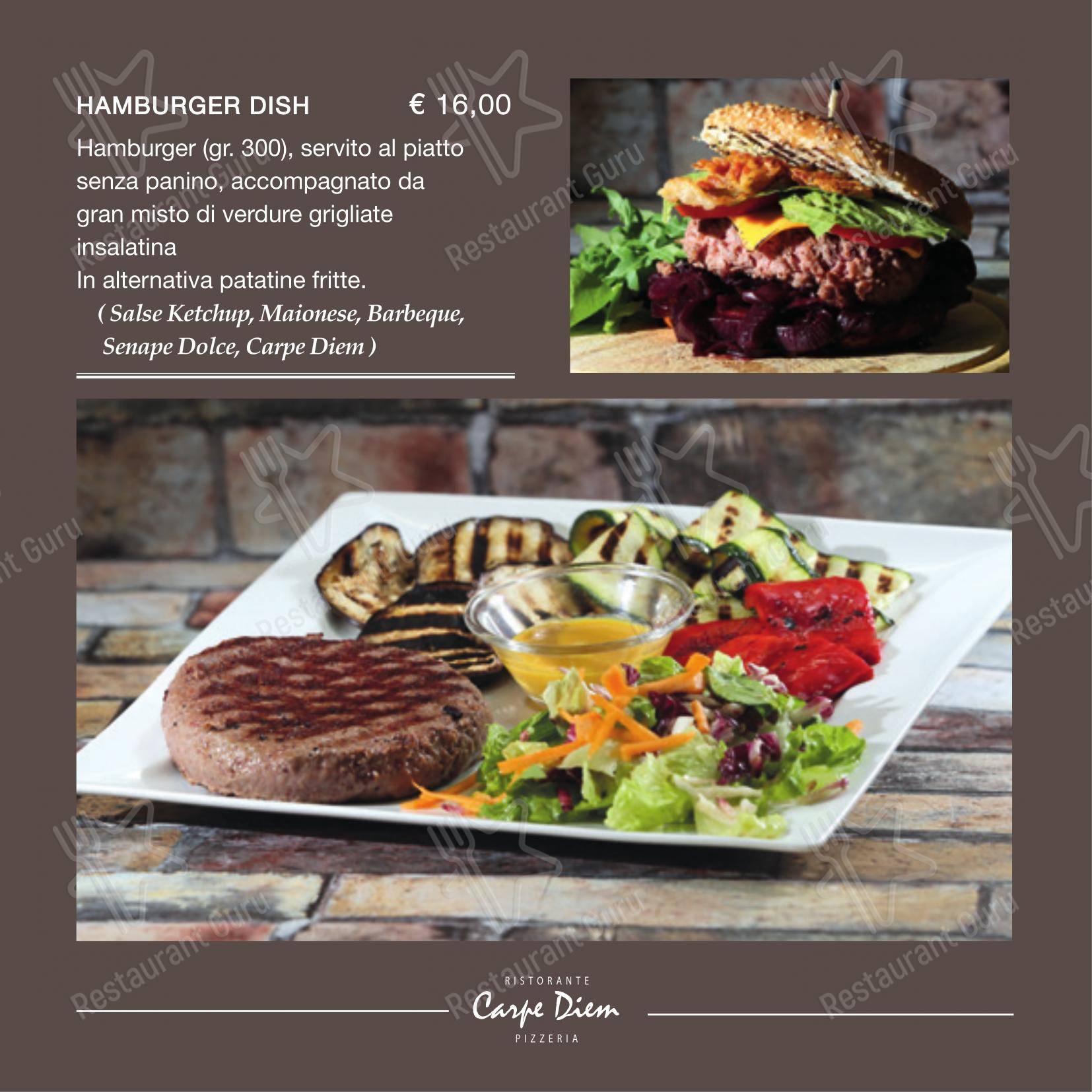 Menu per Ristorante Pizzeria - Carpe Diem PizzAe pizzeria