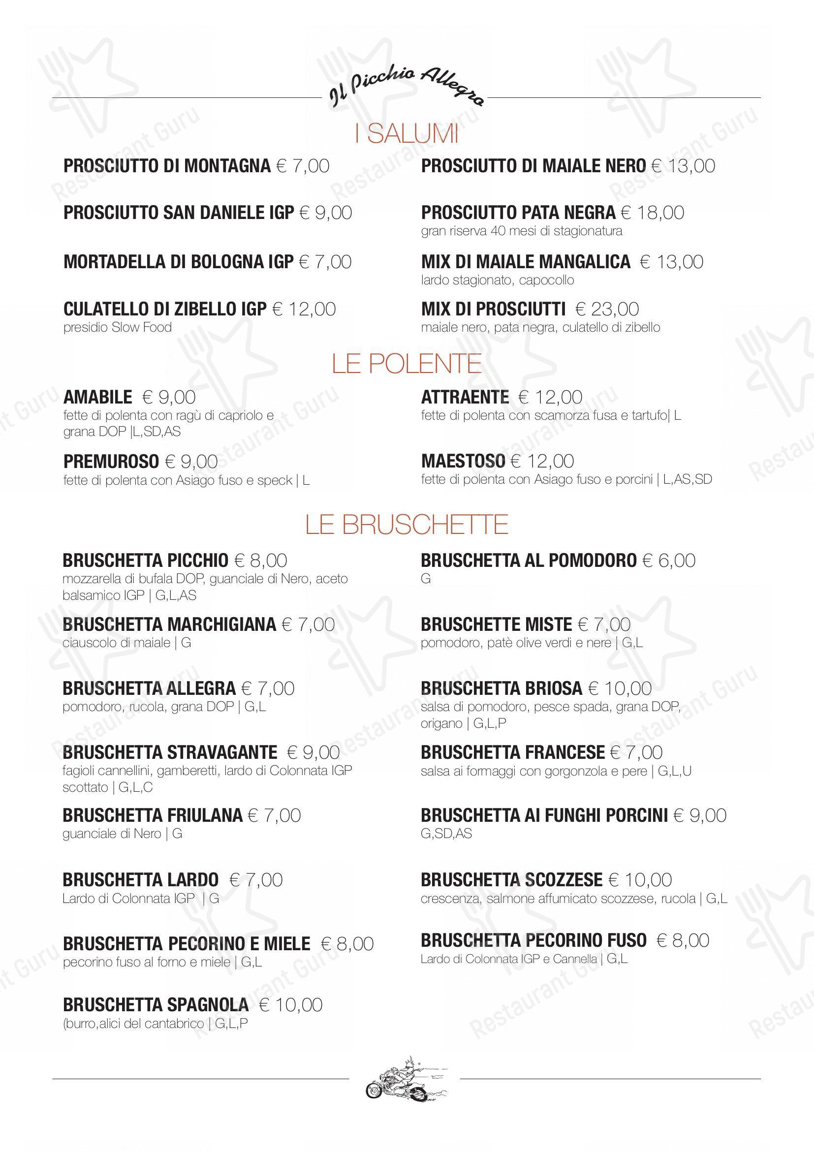 Menu per Ristorante Pizzeria 