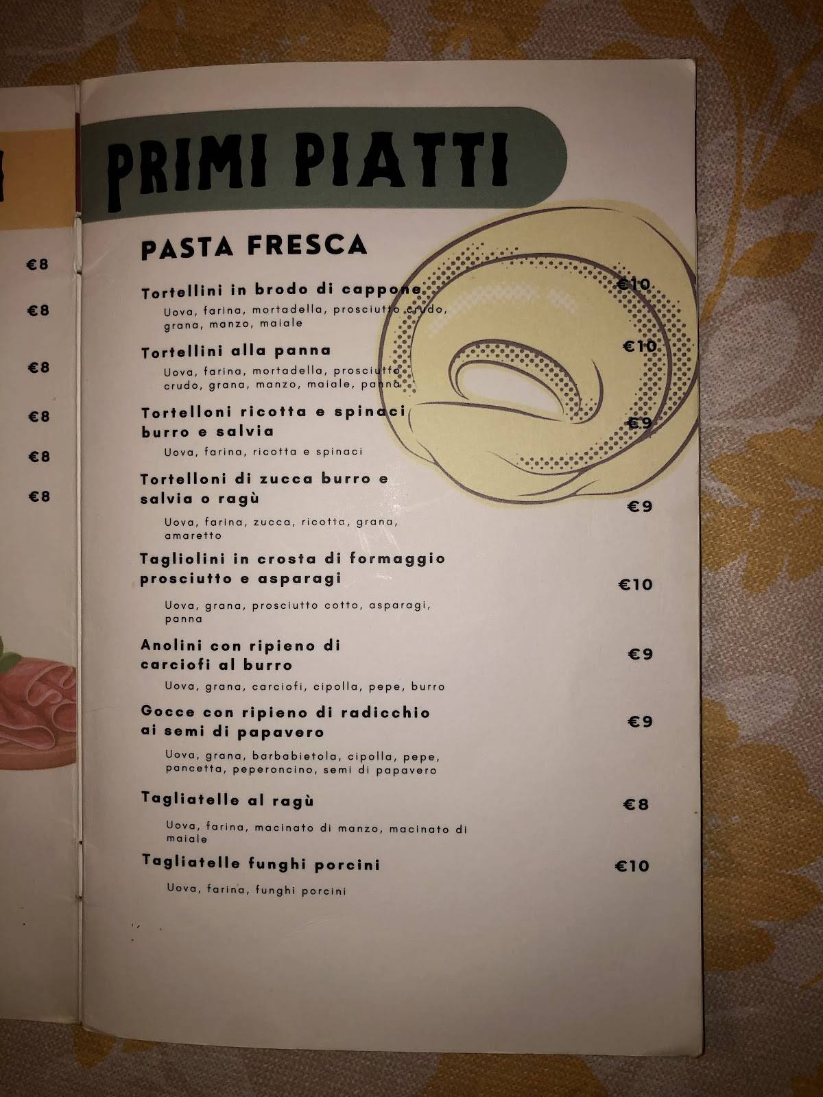 Menu di Ristotante Pizzeria La Capannina 