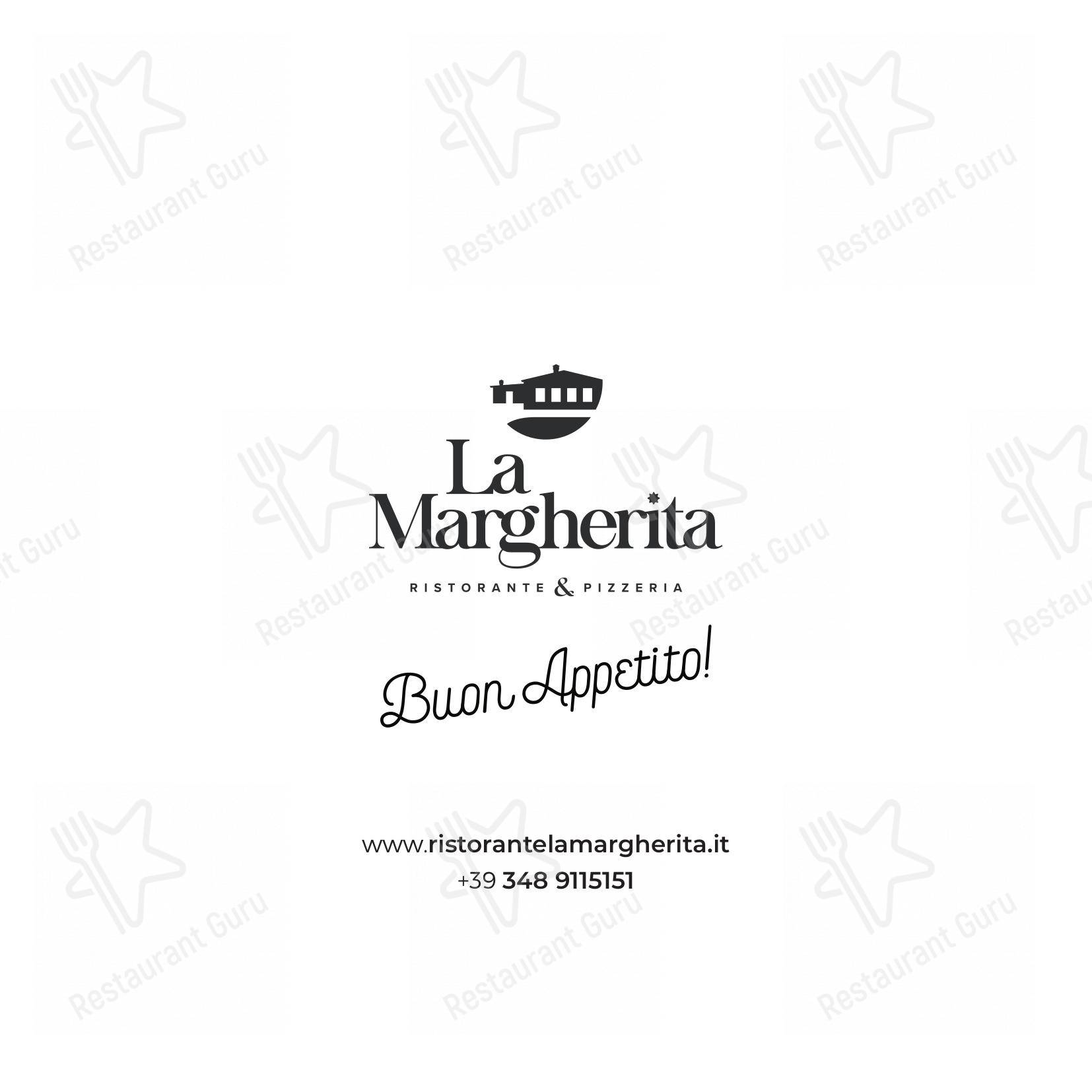 Menu per Ristorante Pizzeria La Margherita ristorante