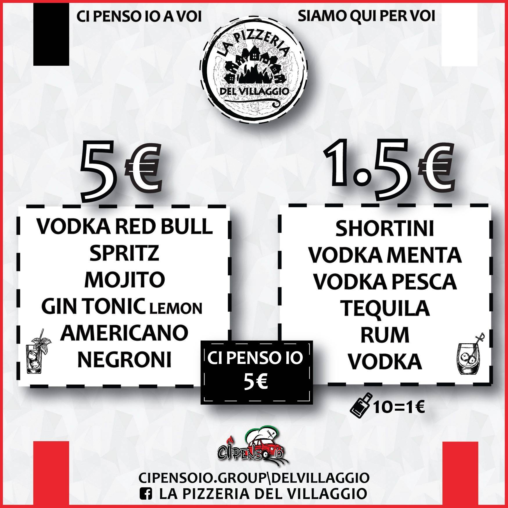 Menu di La Pizzeria del Villaggio 