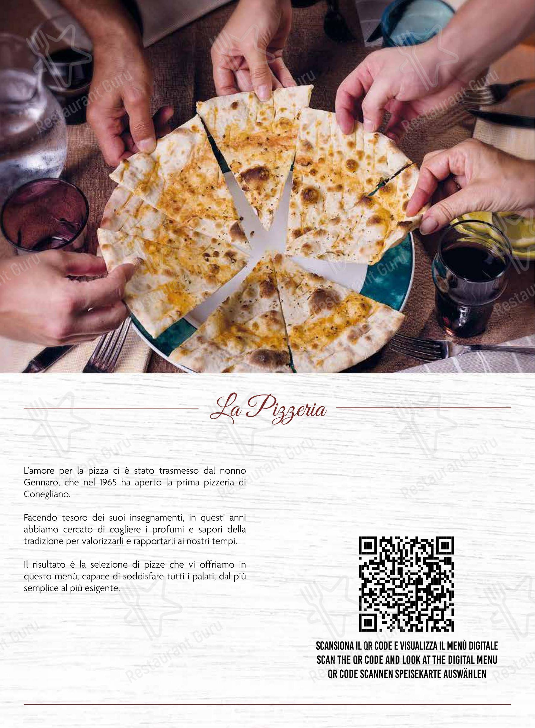 Menu bar per Ristorante Pizzeria da Gennaro in Conegliano