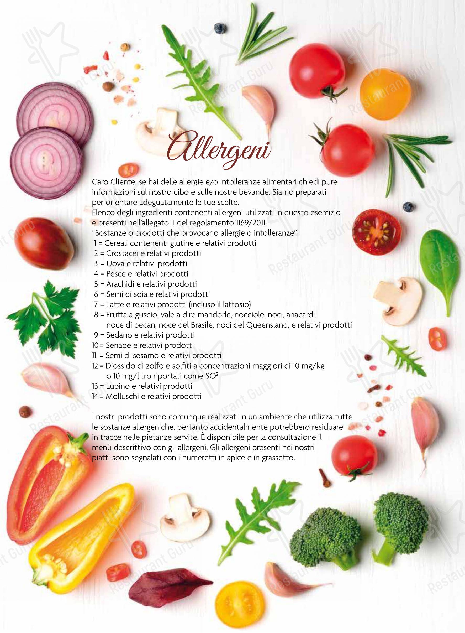 Menu per Ristorante Pizzeria da Gennaro in Conegliano