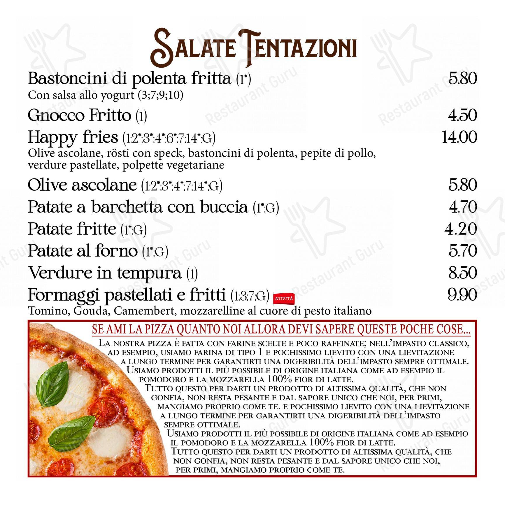 Retrò in Osio Sopra - Menu bar