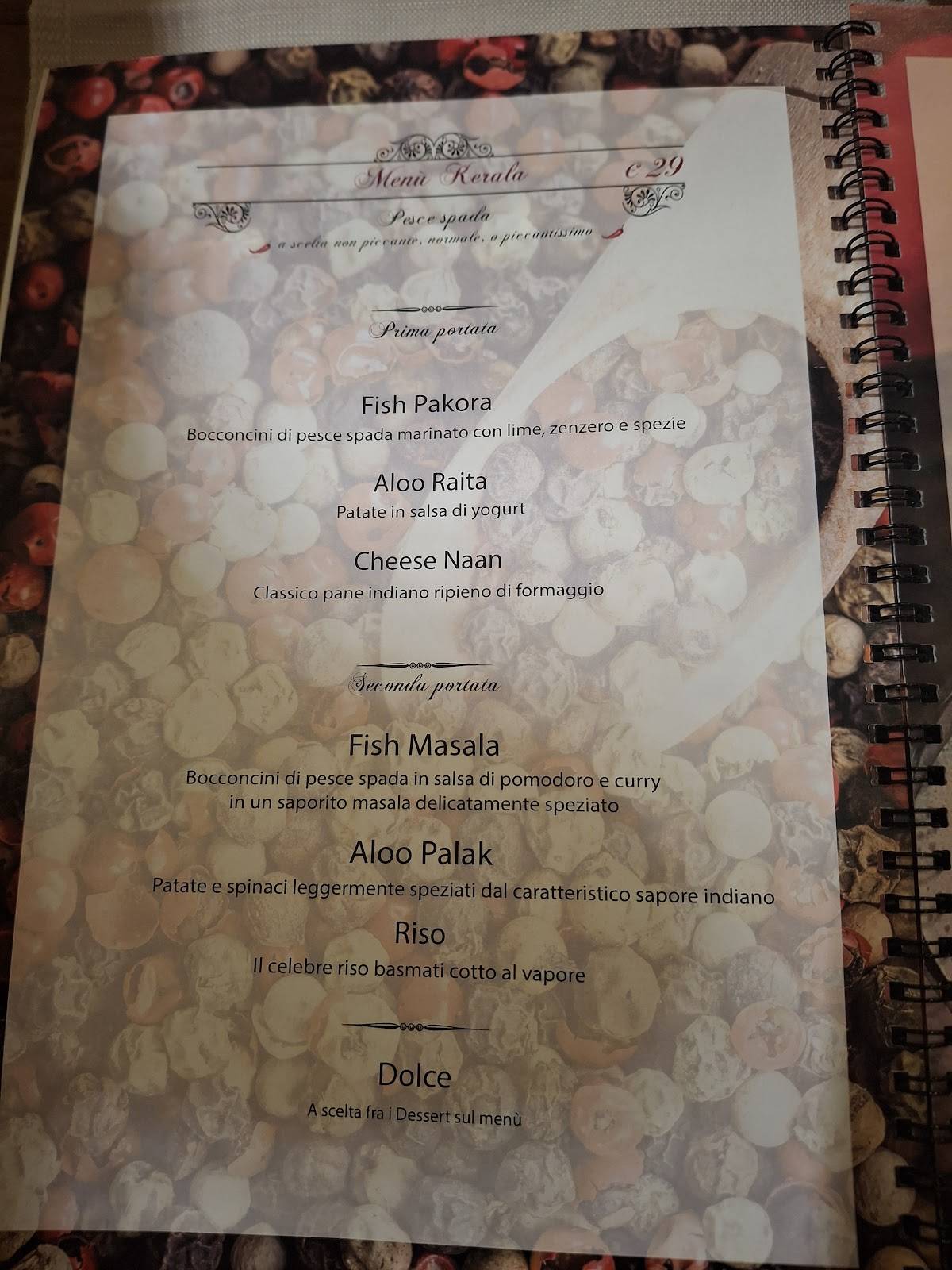 Menu di Ristorante Shri Ganesh 