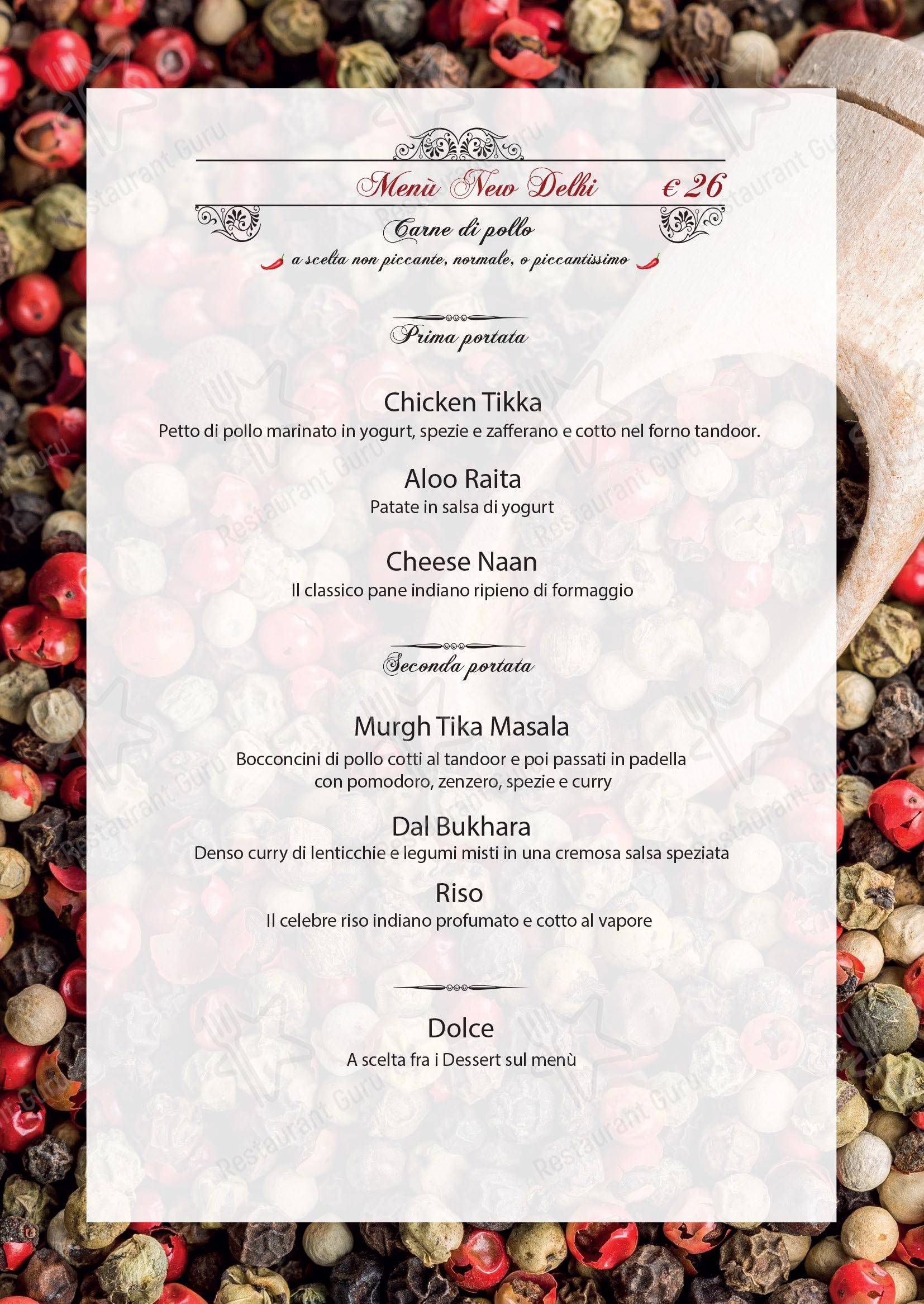 Ristorante Shri Ganesh in Torino - Menu bar