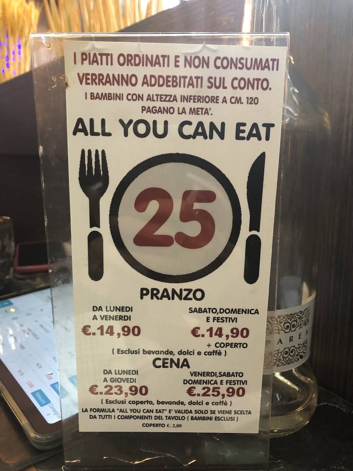 Menu di Ristorante Sushi Miss You 