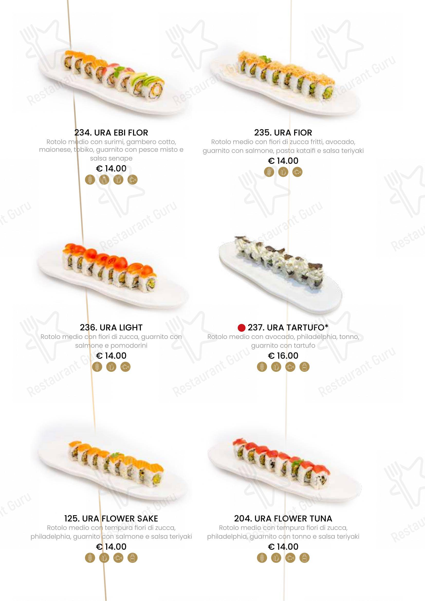 Menu di Ristorante Sushi Yami Vercelli - Menu bar