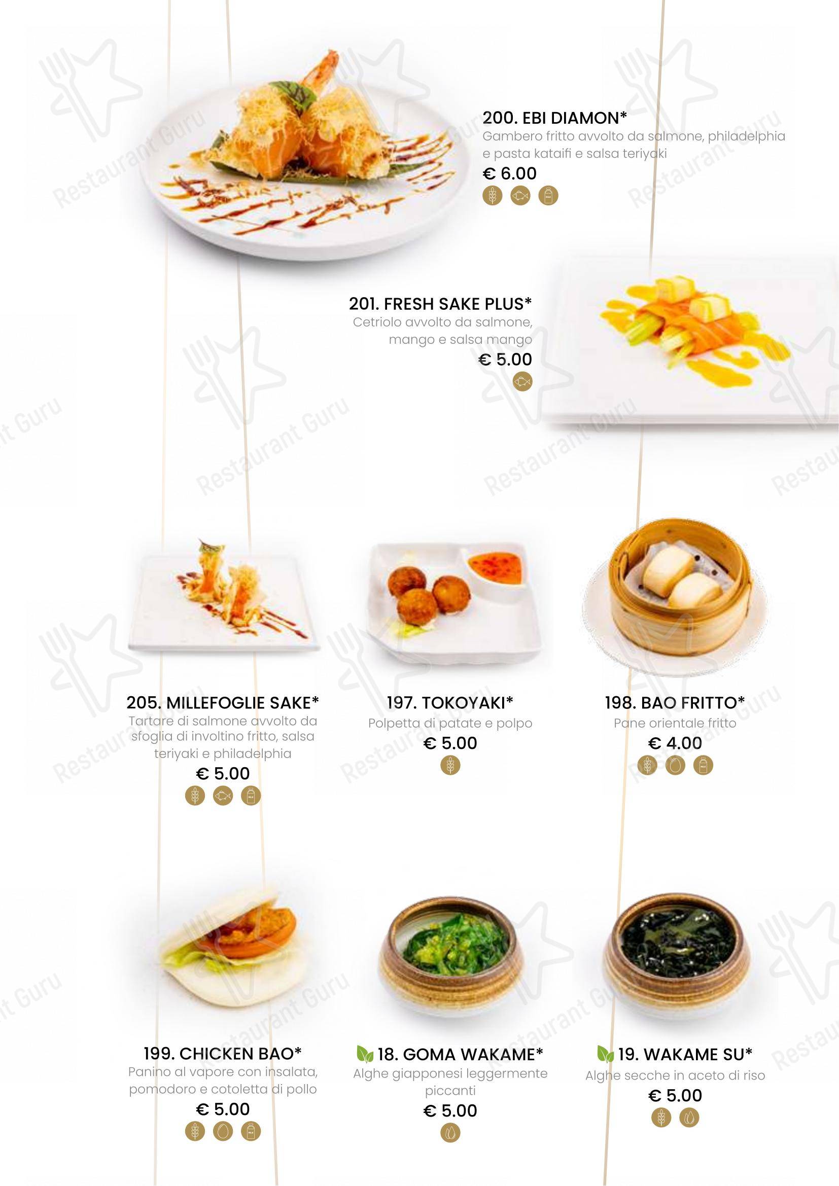 Menu bar per Ristorante Sushi Yami Vercelli ristorante