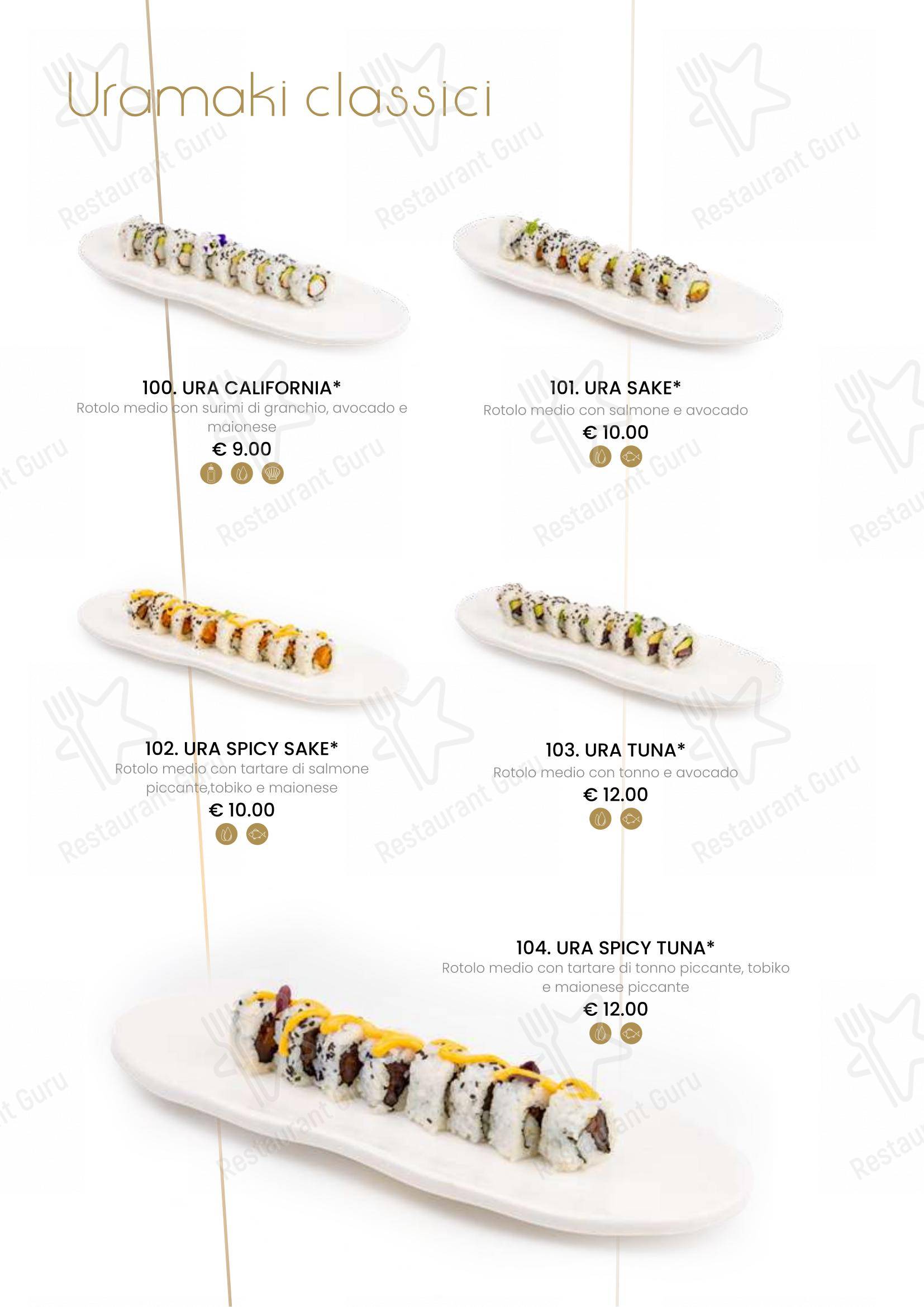 Menu di Ristorante Sushi Yami Vercelli - Menu bar