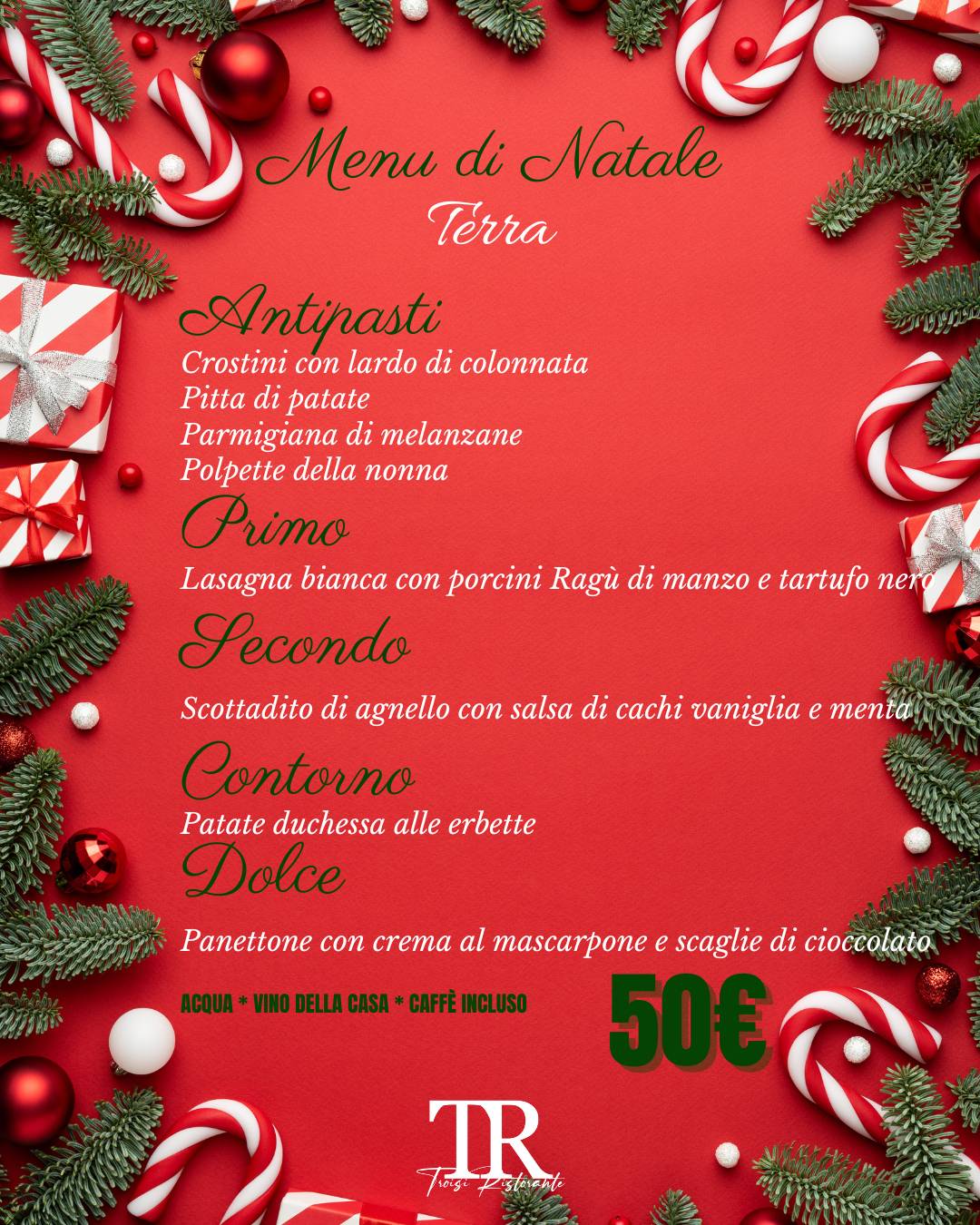 Menu di Ristorante Troisi 