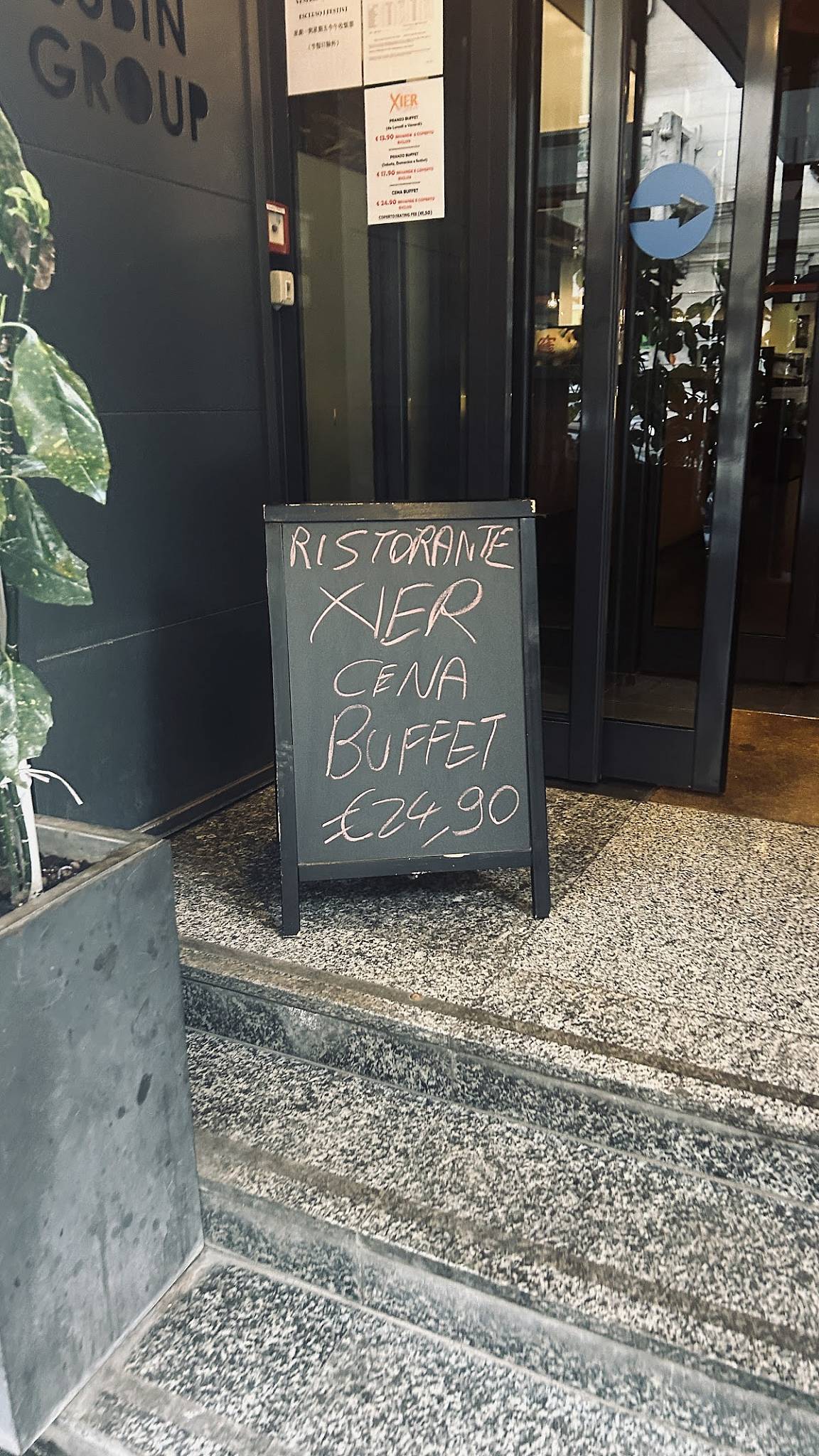 Menu di Ristorante Xier Milano Centrale 