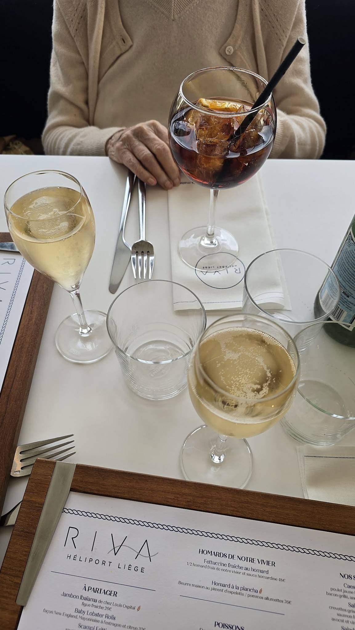 Menu de Riva Brasserie
