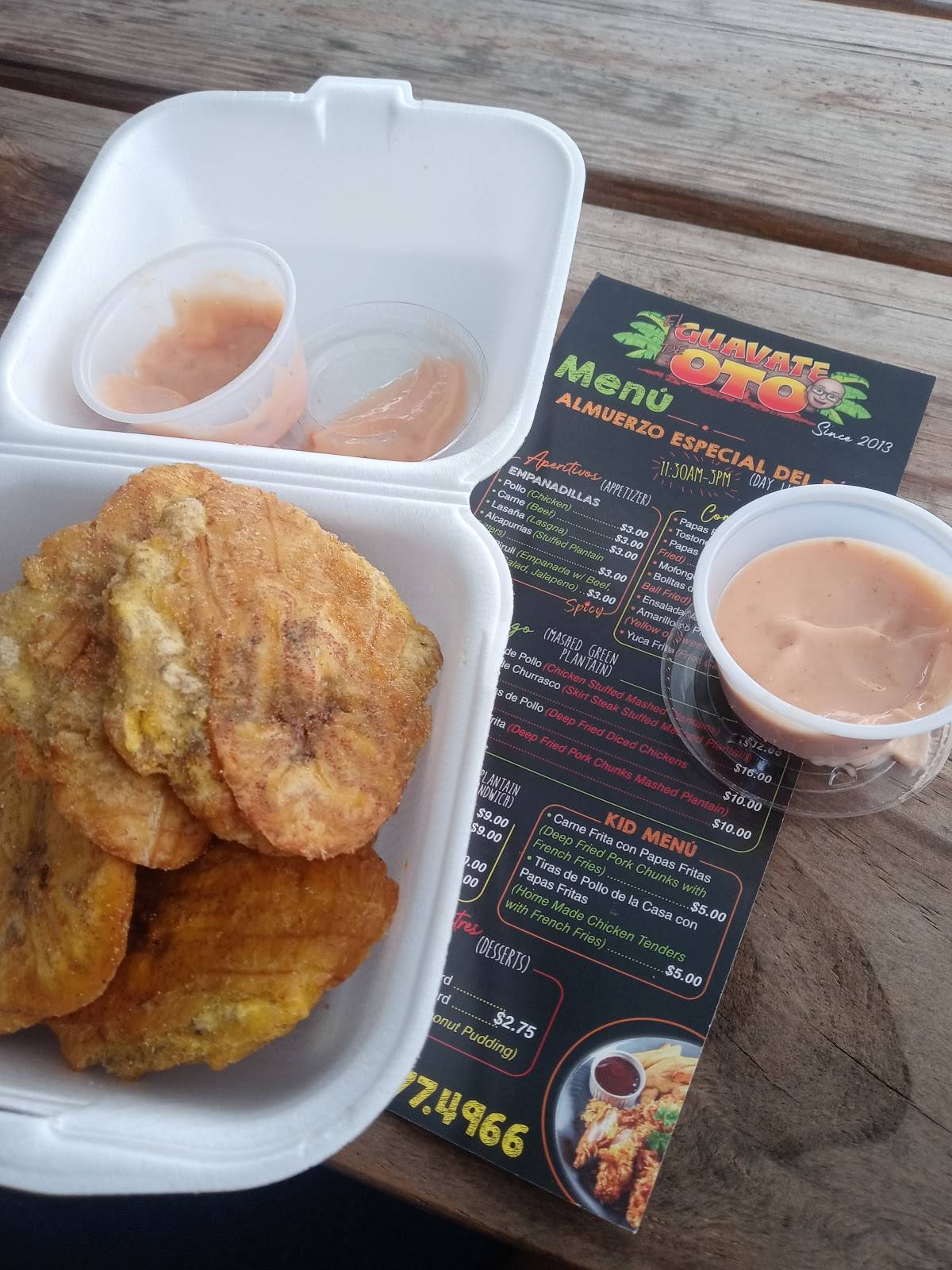 Menu at El Guavate de Oto restaurant, Riverview