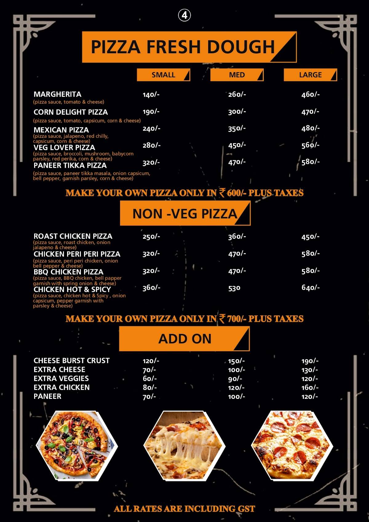 Rk Food Hub menu