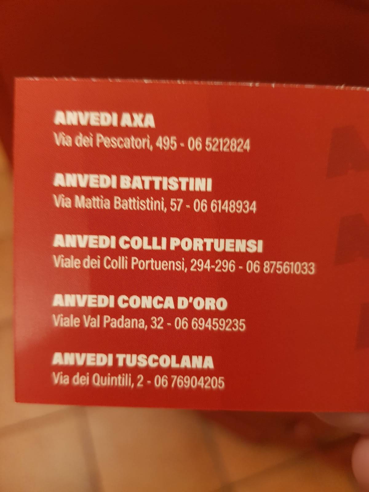 Menu di Anvedi Axa 