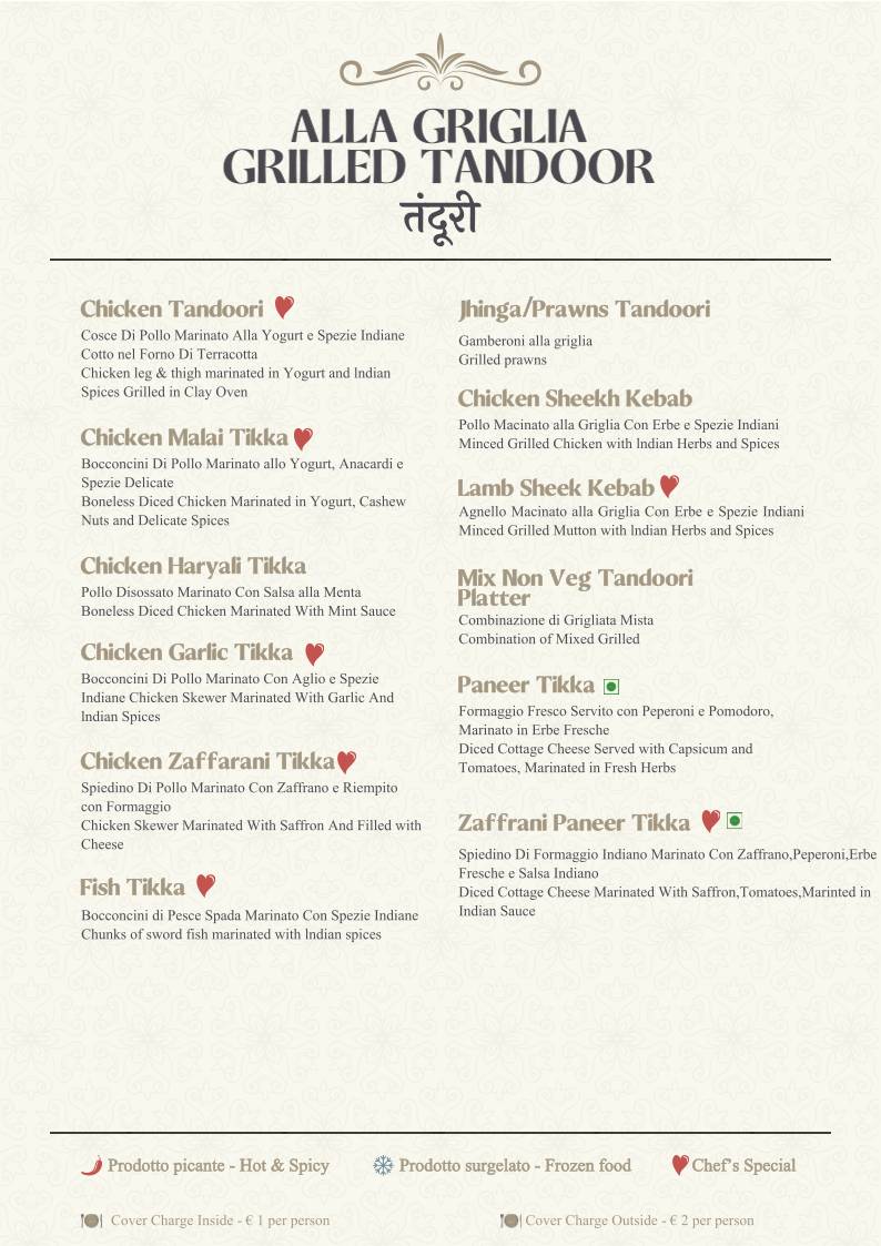 Menu di Gandhi 2 Indian Restaurant 