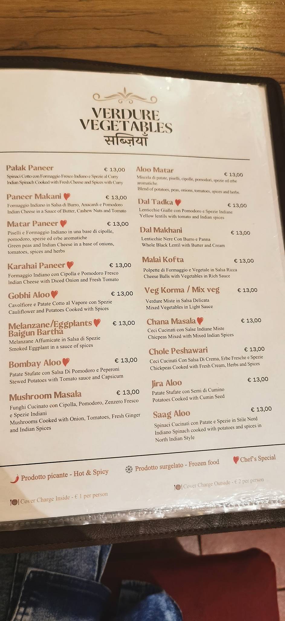 Menu di Gandhi 2 Indian Restaurant 