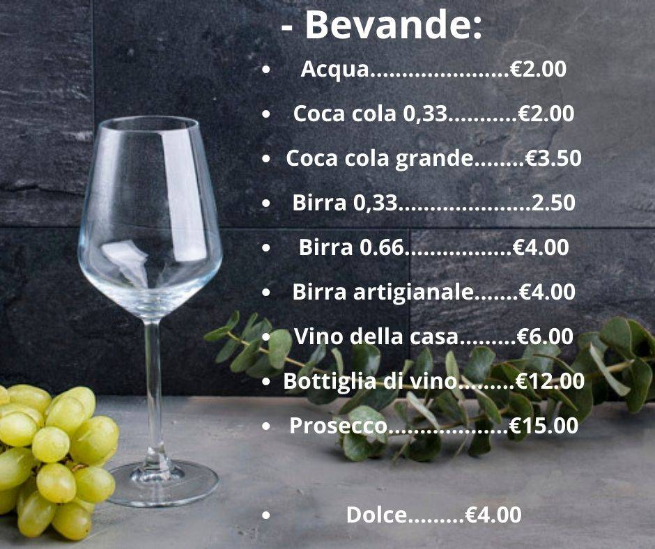 Menu di La Piccola Amatrice 