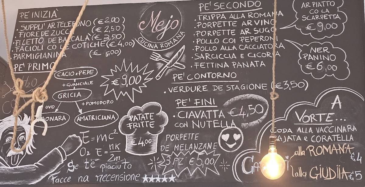 Menu di Mejo ! "Cucina Romana" 