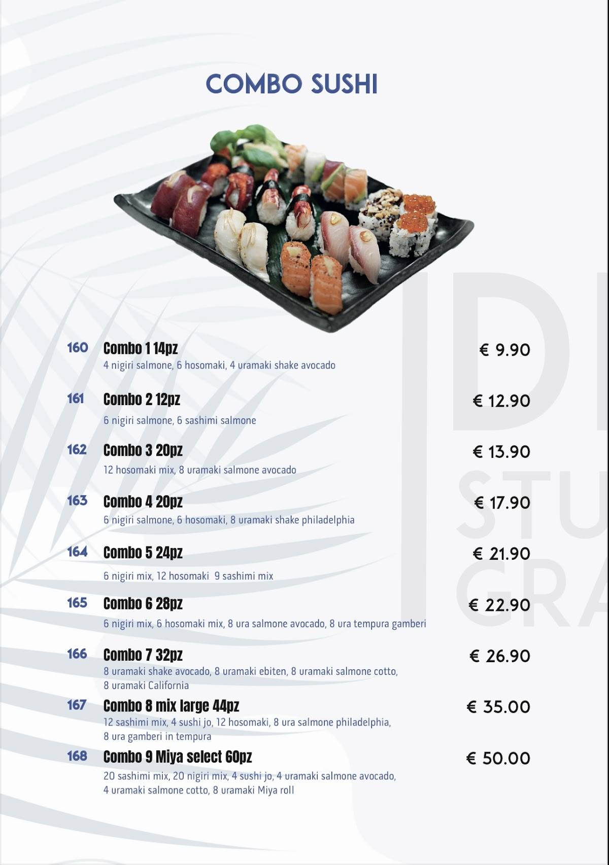 Menu di Miya pokè 