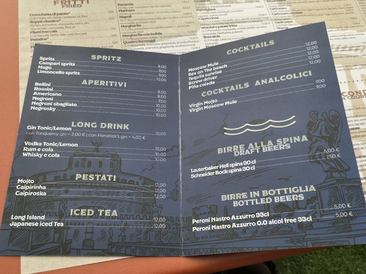 Menu di Terrazza Tevere 
