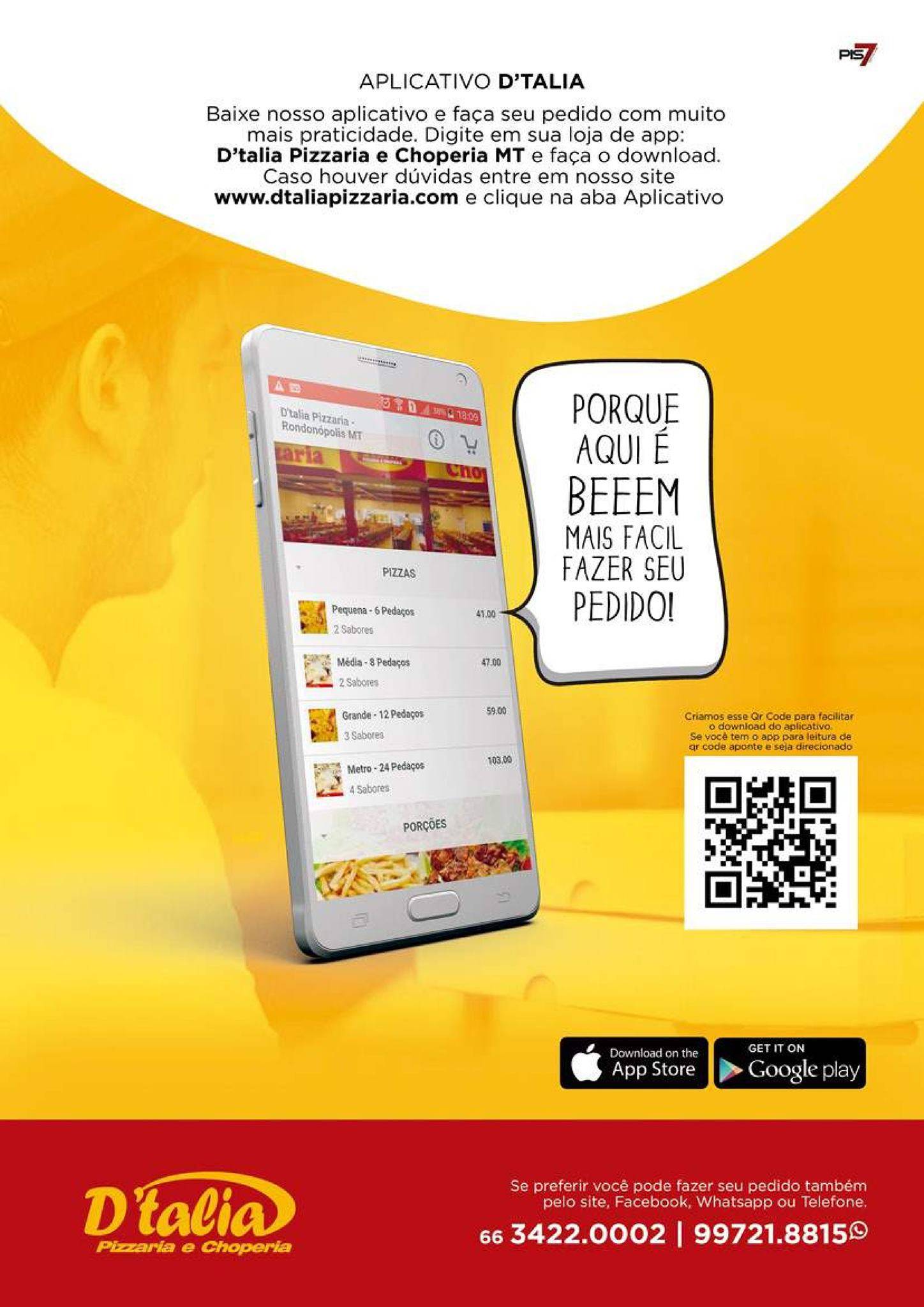 D'talia Pizzaria e Choperia - Rondonópolis cardápio