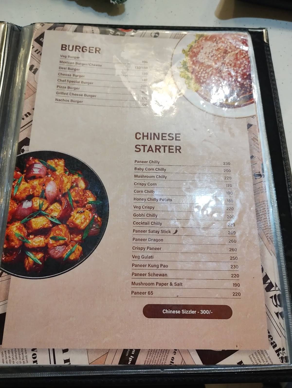 Route30 café & restaurant menu