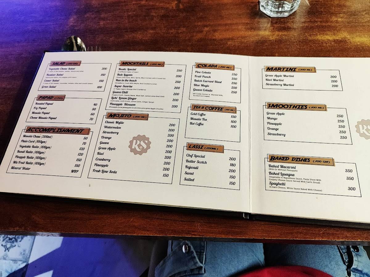 Menu at Rustic Spices Cafe and Restaurant, Ahmedabad