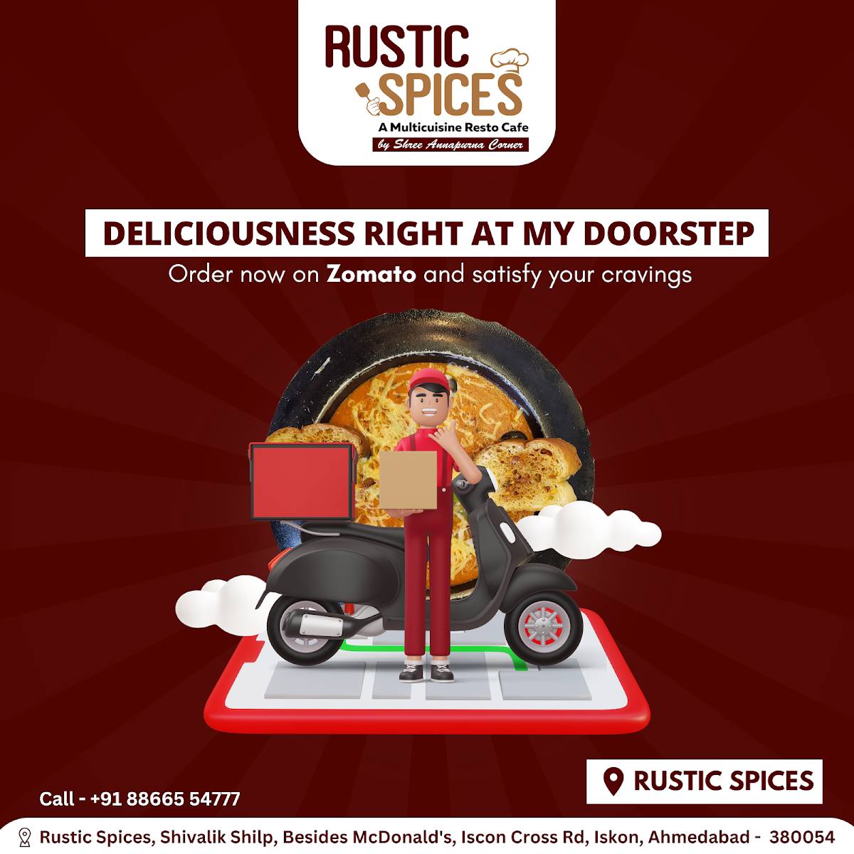 Rustic Spices Cafe and Restaurant menu