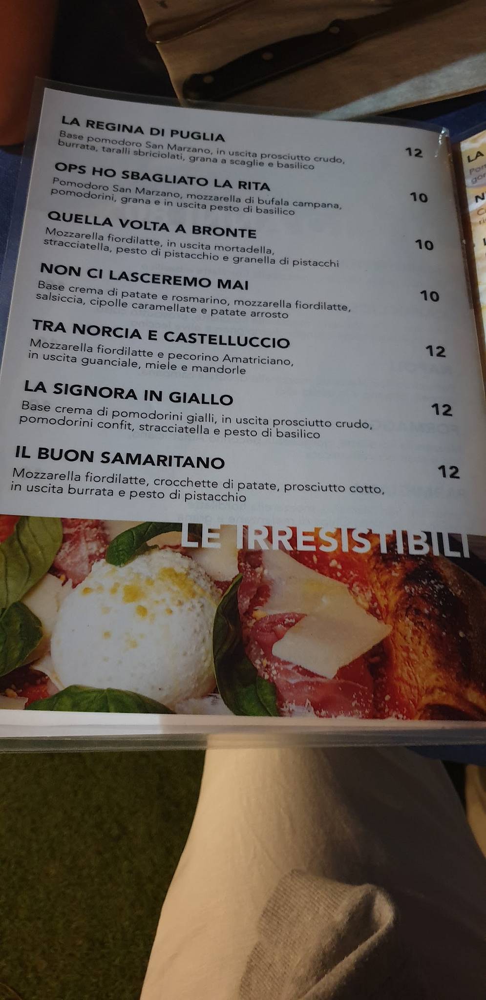 Menu di Rustico Ristorante Pizzeria 
