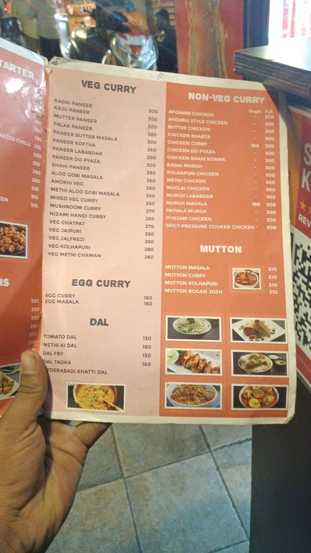 SECRET KITCHEN RESTAURANT menu